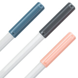 得力(deli)乐素淡彩0.5mm全针管中性笔签字笔 12支/盒 DL-A32蓝色