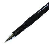 得力(deli)0.5mm黑色中性笔水笔签字笔 磨砂杆12支/盒 DLSX-S3...