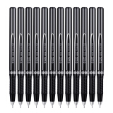 得力(deli)0.5mm中性笔碳素签字笔 黑色 全针管12支/盒