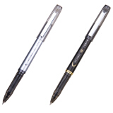 得力(deli)0.5mm黑色碳素大容量中性笔 12支/盒  DLSX-S33