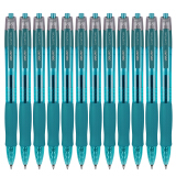 得力(deli)臻顺滑0.5mm子弹头按动中性笔签字笔  12支/盒 S08墨蓝