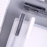 得力(deli)方寸格0.38mm中性笔 全针管 水笔签字笔 12支黑色 DLSX-A405