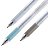得力(deli)乐素0.5mm按动中性笔签字笔 时尚3色防滑软胶握手12支/盒 DLSX-A003B-01