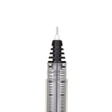 齐心（Comix） 大容量0.5mm全针管直液式中性笔 巨能写1.6KM书写长度 黑色 10支装 鲲鹏系列 RP609
