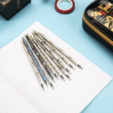 晨光(M&G)文具黑色0.38mm中性笔替芯套装 签字笔芯 航海王系列水笔替芯(适用于K37) 10支/盒QGR60005