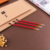 晨光(M&G)文具红色0.5mm半针管中性笔芯 签字笔替芯 经济型水笔芯 12支装MG6159