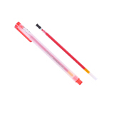晨光(M&G)文具红色0.5mm半针管中性笔芯 签字笔替芯 经济型水笔芯 12支...