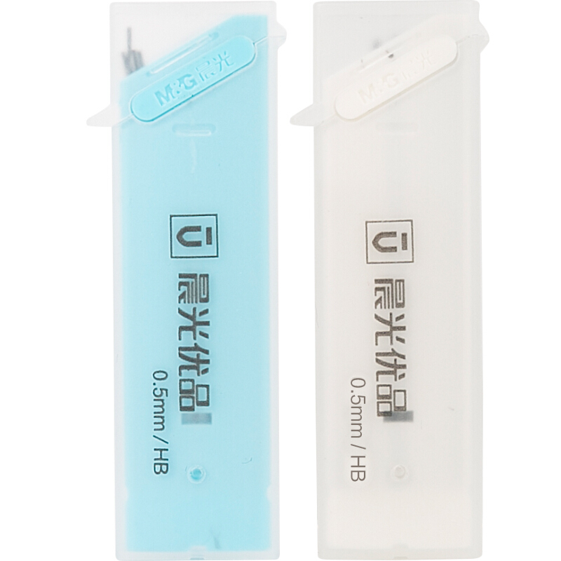 晨光(M&G)文具HB自动铅笔替芯 0.5mm树脂铅芯 优品系列 60mm*20根/盒 单个装颜色随机ASL37402