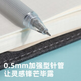得力(deli) 0.5mm速干中性笔时尚签字笔 水笔加强针管 12支/盒 A6...
