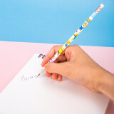 得力(deli)啵乐乐系列30支/HB六角笔杆铅笔带橡皮头 学生素描绘图铅笔58156