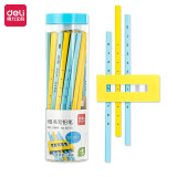 得力(deli)小学生算数HB铅笔 笔杆带运算学习功能30支/桶 58175