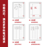 得力(deliA5/60张高效学习活页本子 学生考研学霸线圈本记事本笔记本子文具...