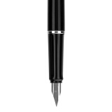 得力(deli)发现者EF明尖钢笔墨水笔 办公商务签字笔黑S668EF