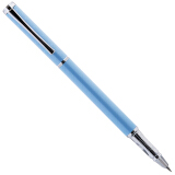 得力(deli)EF暗尖优调矫姿钢笔 正姿笔 签字笔金属学生练字墨水笔 蓝色