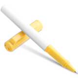 得力(deli)EF暗尖优尚矫姿钢笔 正姿笔 签字笔学生练字套装 赠墨囊 黄色