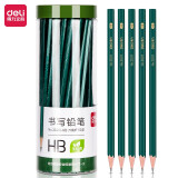得力(deli)50支HB铅笔 六角杆学生绘图铅笔 书写铅笔 33413-HB