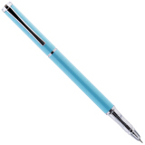 得力(deli)EF暗尖优调矫姿钢笔 正姿笔 签字笔金属学生练字墨水笔 蓝绿