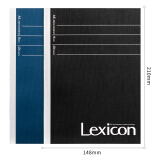 得力(deli)12本A5/40张Lexicon系列高档软抄本记事本 无线装订工...