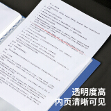 得力(deli)A4/80页大容量资料册 文件收纳册 活页插袋文件夹 5006