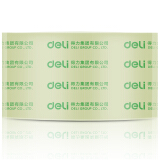 得力(deli)高品质高透明封箱胶带/打包胶带 60mm*100y*50um(91.4m/卷) 单卷装 30369