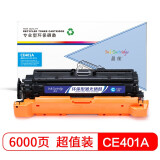 盈佳CE401A(507A)/332硒鼓兰色适用惠普HP LaserJet M5...