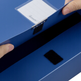 广博(GuangBo)10只55mm加宽塑料档案盒 加厚文件盒资料盒 财务凭证收...