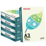 理光（Ricoh）70g A3 复印纸 多功能用纸 500张/包 4包1箱