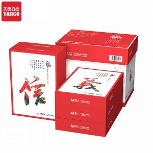 天章(TANGO)天章风70gA4打印纸 复印纸 中档品质款打印纸 500张/包 5包/箱 (2500张)