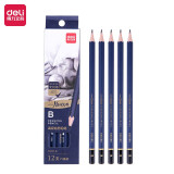 得力(deli)高级美术绘图B铅笔 学生素描速写铅笔 12支/盒 S999-B