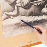 得力(deli)高级美术绘图H铅笔 学生素描速写铅笔 12支/盒 S999-H