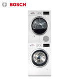 博世(BOSCH) 10公斤洗+8公斤干 WAP282602W+WTG864000W 大容量滚筒 空气冷凝洗烘套装 白色(附件商品仅展示)