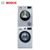 博世 BOSCH 9公斤滚筒洗衣机+9KG烘干机套装 洗烘套装 WGA244A8...