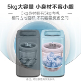 海尔（Haier）波轮迷你洗衣机全自动 金刚芯自过滤毛线屑 天沐水流 5KG直驱...