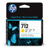 惠普（HP） 3ED69A 原装 712号黄色墨盒29毫升 适用于-HP DesignJet T210/230/250/630/650/Studio
