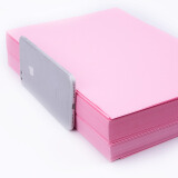 广博(GuangBo)80g粉红色彩色复印纸A4手工折纸打印纸 儿童剪纸 彩色卡...