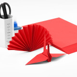 广博(GuangBo)80gA4彩色复印纸打印纸 100张/包-大红 F80003R