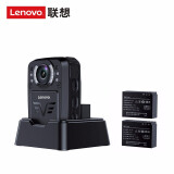 联想(Lenovo)DSJ-8H执法记录仪高清激光定位 2K超清微型触屏随身摄像32G 专业便携4800万像素可换电池黑色