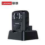 联想(Lenovo)DSJ-8H执法记录仪高清激光定位 2K超清微型触屏随身摄像32G 专业便携4800万像素可换电池黑色