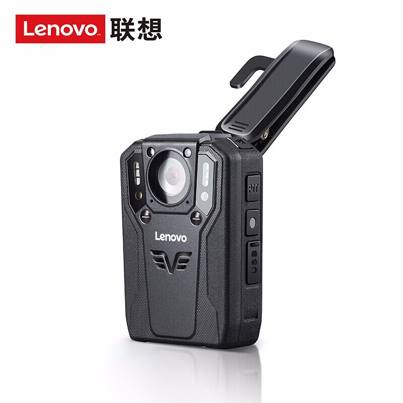 联想(Lenovo))DSJ-5H执法记录仪高清激光定位 微型随身摄像内置128G 防爆专业便携4800万像素黑色