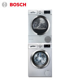 博世 BOSCH 10公斤变频滚筒洗衣机+9KG烘干机 洗烘套装 WAR2856...