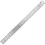 得力(deli)30cm不锈钢直尺 测量绘图刻度尺子 带公式换算表 办公用品 8...