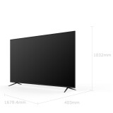 TCL 75V2 75英寸液晶电视机 4K超高清全面屏 人工智能