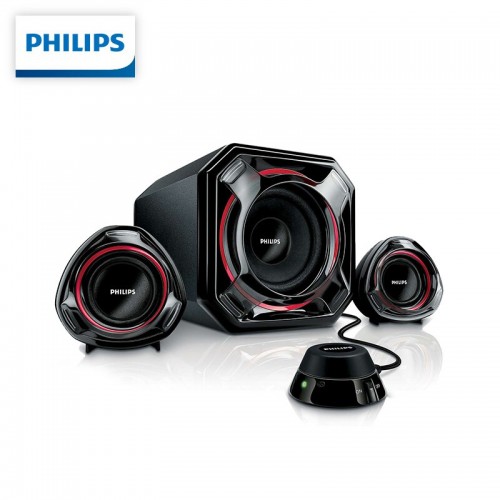 飞利浦（philips） SPA5300音响音箱 桌面大功率超重低音炮   黑色 线长1.3米