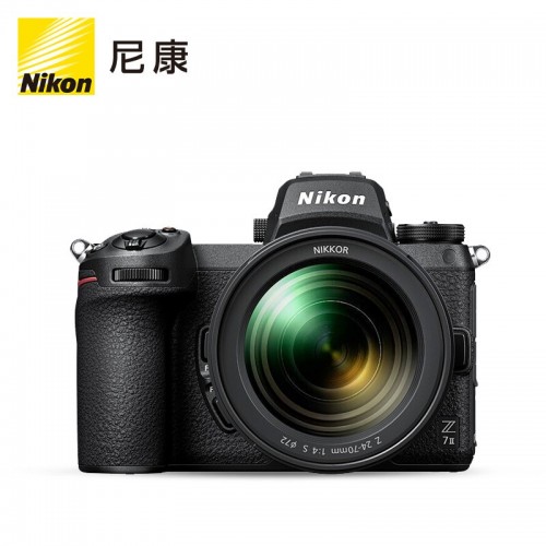 尼康（Nikon）Z 7II（Z7 2/Z72）全画幅数码相机 微单套机 （24-70mm f/4 微单镜头 约4,575万有效像素 5轴防抖）