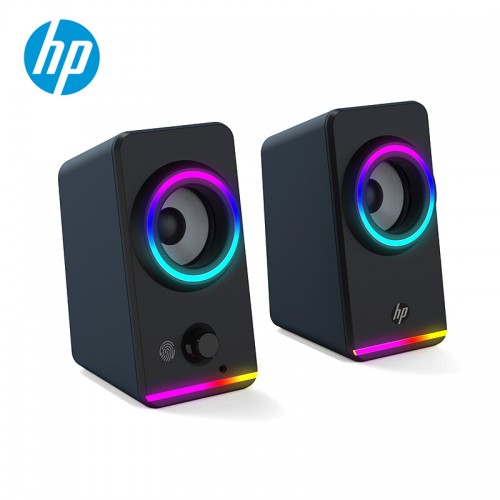 惠普（HP）GS1 迷你小音箱  USB/3.5mm双接口有线低音炮音箱 触控板