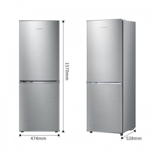 创维(SKYWORTH) 186升双门冰箱 小型微霜大空间 99.99%除菌 BCD-186D