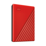 西部数据(WD) 5TB USB3.0 移动硬盘 My Passport随行版 2.5英寸 红色 大容量 高速 加密 自动备份 WDBPKJ0050BWT-CESN