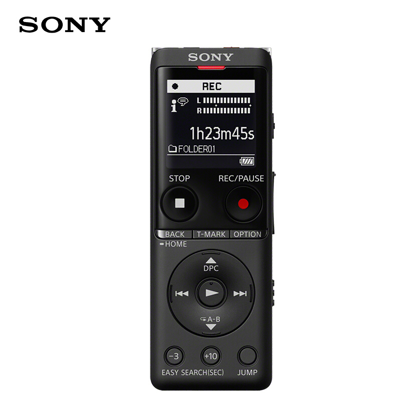 索尼（SONY）录音笔ICD-UX570F 4GB 黑色 智能降噪升级款 专业线性录音棒 