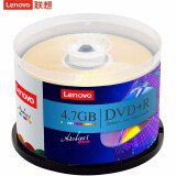 联想（Lenovo）DVD+R 光盘/刻录盘 16速4.7GB 台产档案系列 桶装50片 空白光盘