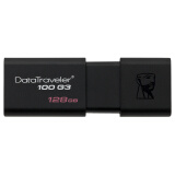 金士顿（Kingston）128GB USB3.0 U盘 DT100G3 读速130MB/s 黑色 滑盖设计